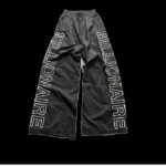 Billionaire Studio Nylon Track Pants Black (1)
