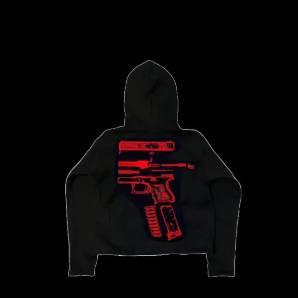 Billionaire Studios In Glock We Trust Hoodie Black Red